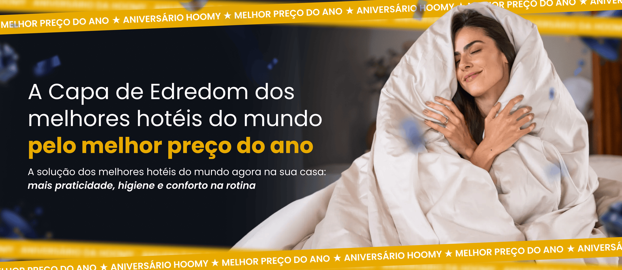 Capa de Edredom Hoomy - 100% Algodão Egípcio