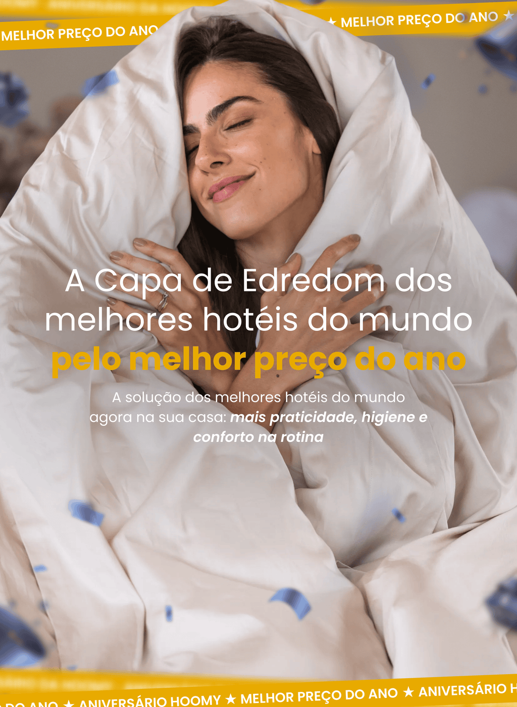 Capa de Edredom Hoomy - 100% Algodão Egípcio