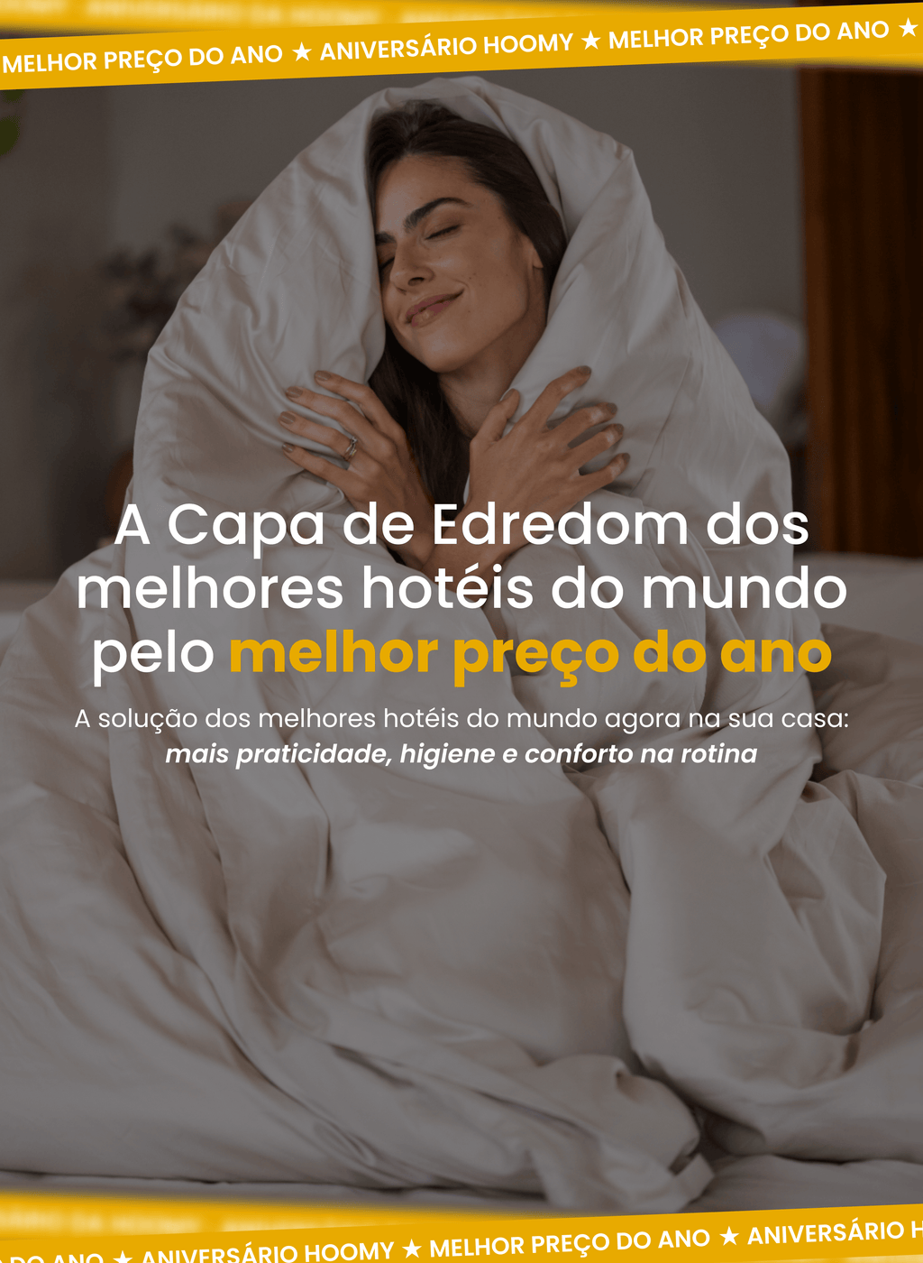 Capa de Edredom Hoomy - 100% Algodão Egípcio