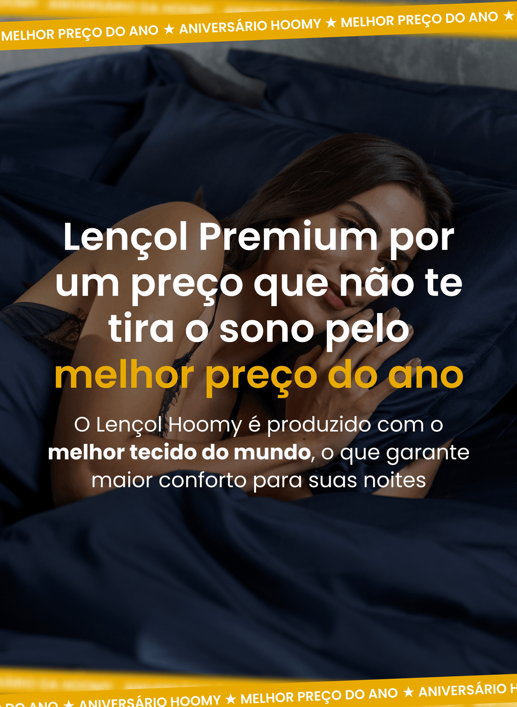 Jogo de Lençol Hoomy | 100% Algodão Egípcio