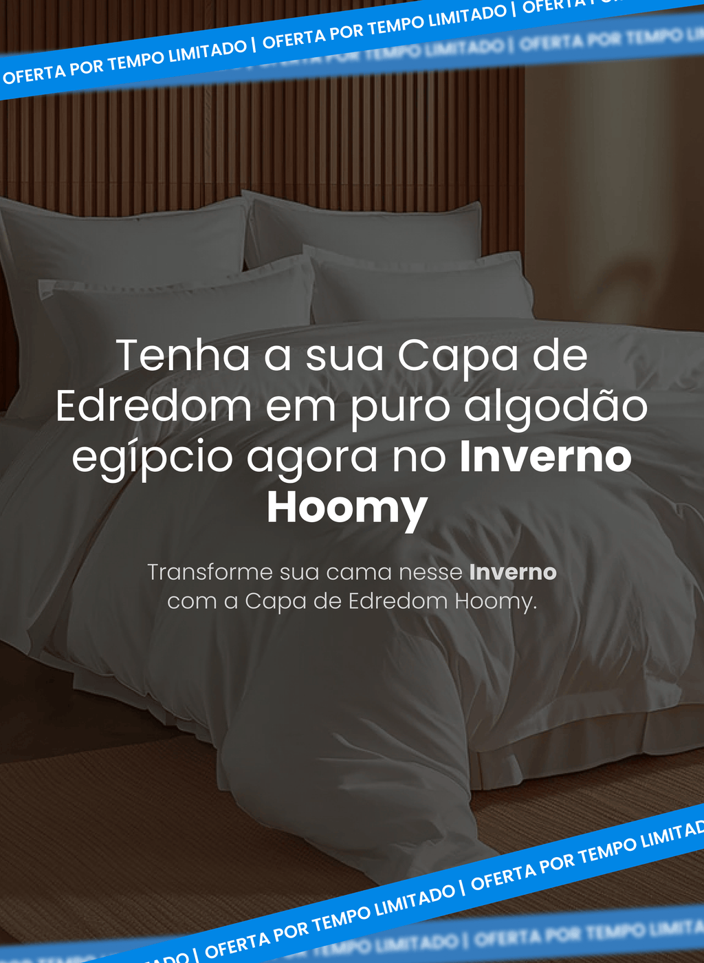 Capa de Edredom Hoomy - 100% Algodão Egípcio
