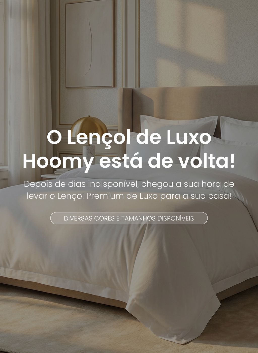 Jogo de Lençol Hoomy | 100% Algodão Egípcio