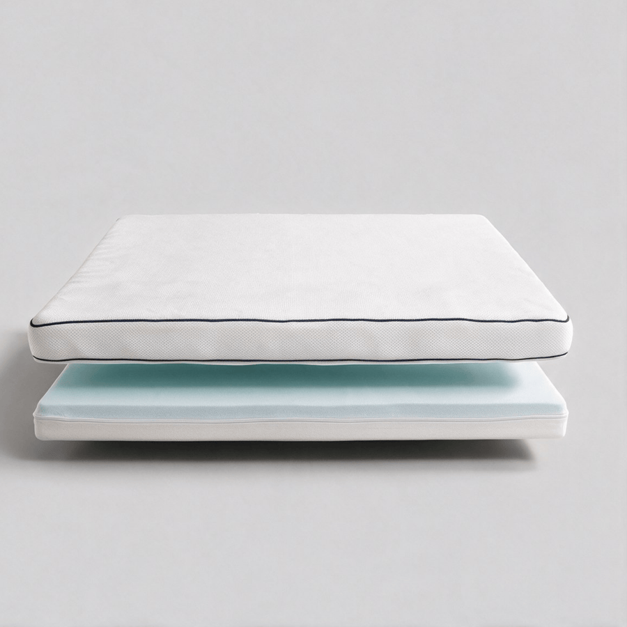 Pillow Top Hoomy: duas camadas de espuma viscoelástica sobre a camada de suporte