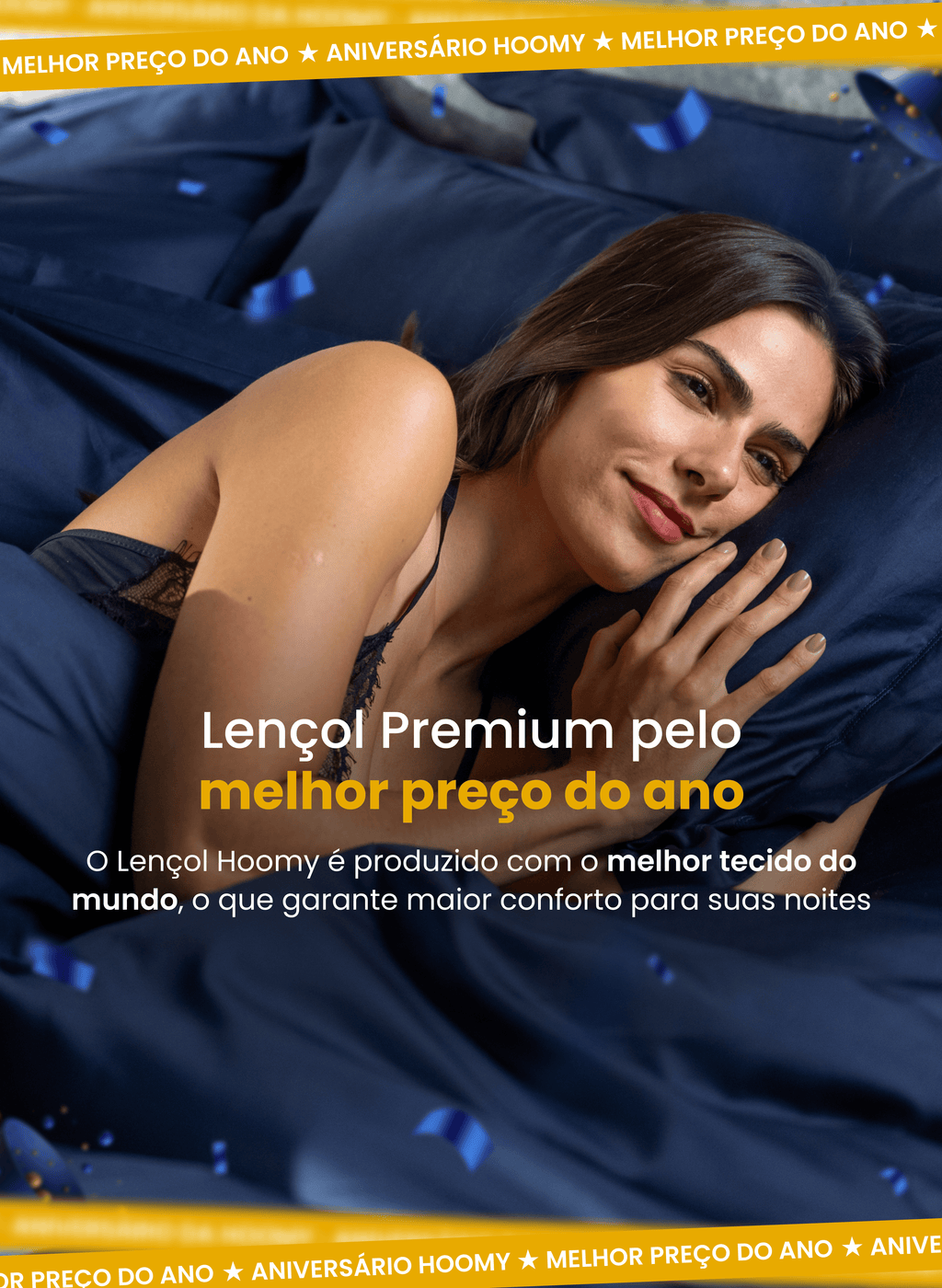 Jogo de Lençol Hoomy | 100% Algodão Egípcio